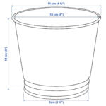 گلدان فلزی ایکیا مدل Bintje
