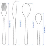 ست قاشق و چنگال 24 عددی ایکیا مدل Fornuft