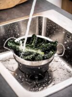 آبکش تاشو دسته استیل سیلیکونی ایکیا مدل Klockren