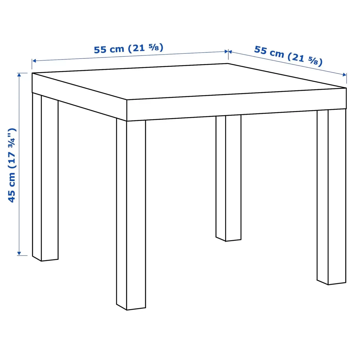 میز مربع بزرگ ایکیا مدل LACK