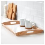 سینی چوبی صفحه سفید ایکیا مدل KLACK