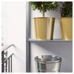 گلدان طلایی بزرگ ایکیا مدل DAIDAI