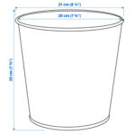 گلدان طلایی بزرگ ایکیا مدل DAIDAI
